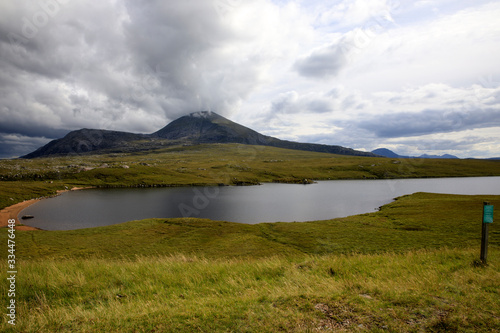 Scotland, UK - August 11, 2018: Typical landscape of Scotland, Scotland, Highlands, United Kingdom