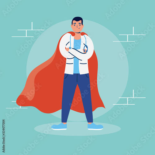 super doctor with hero cloak vs covid19