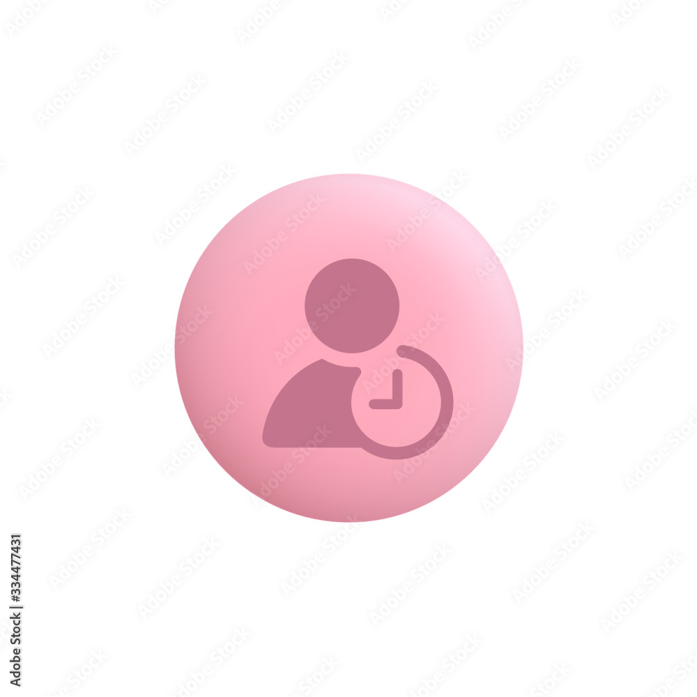Time Management - Modern App Button Time Management - Modern App Button