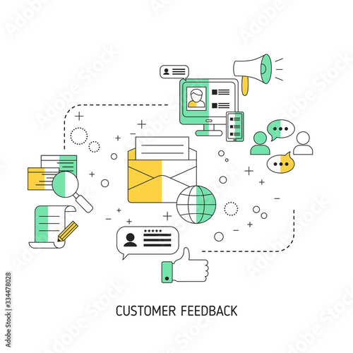 Customer feedback concept