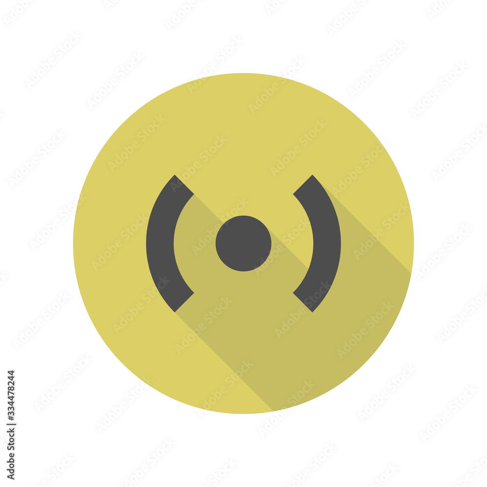 signal sign long shadow icon. Simple glyph, flat vector of web icons for ui and ux, website or mobile application signal sign long shadow icon. Simple glyph, flat vector of web icons for ui and ux, website or mobile application