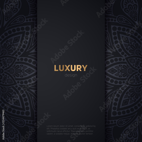 luxury mandala dark design background