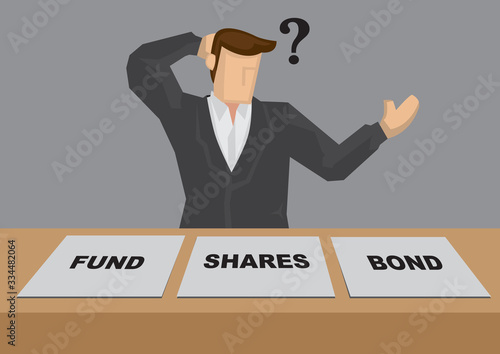 How to Allocate Investment Fund Cartoon Vector Illustration