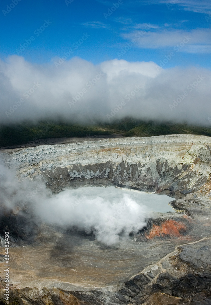 The Poas Volcano. Costa Rica.
