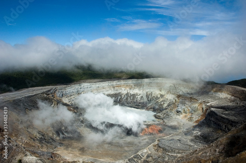 The Poas Volcano in Costa Rica. photo