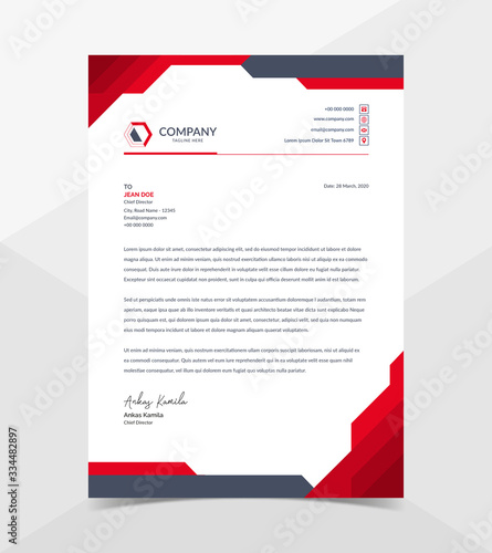 Professional And Modern Corporate Letterhead Template