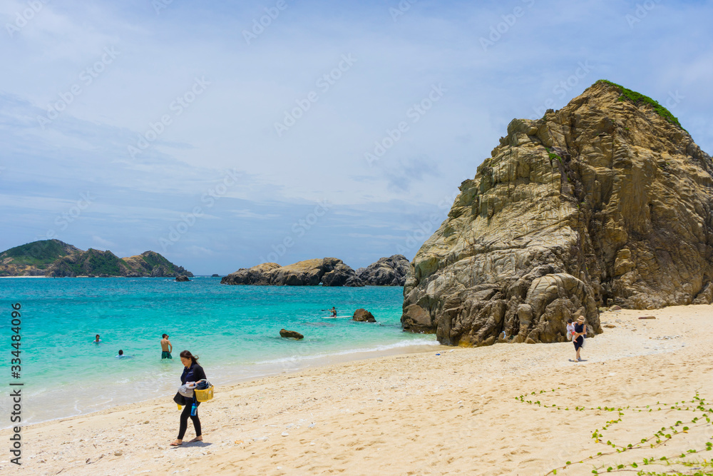 Beautiful landscape at Aharen Beach on Tokashiki Island in Okinawa, Japan. Beautiful landscape at Aharen Beach on Tokashiki Island in Okinawa, Japan.