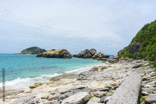 Beautiful landscape at Aharen Beach on Tokashiki Island in Okinawa, Japan. © bennnn