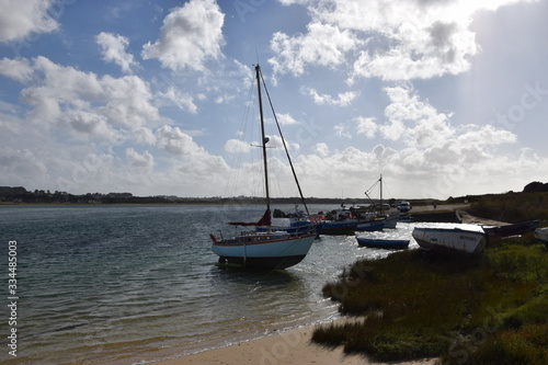 Boat and clouds