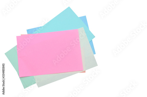 set of colorful origami paper sheets