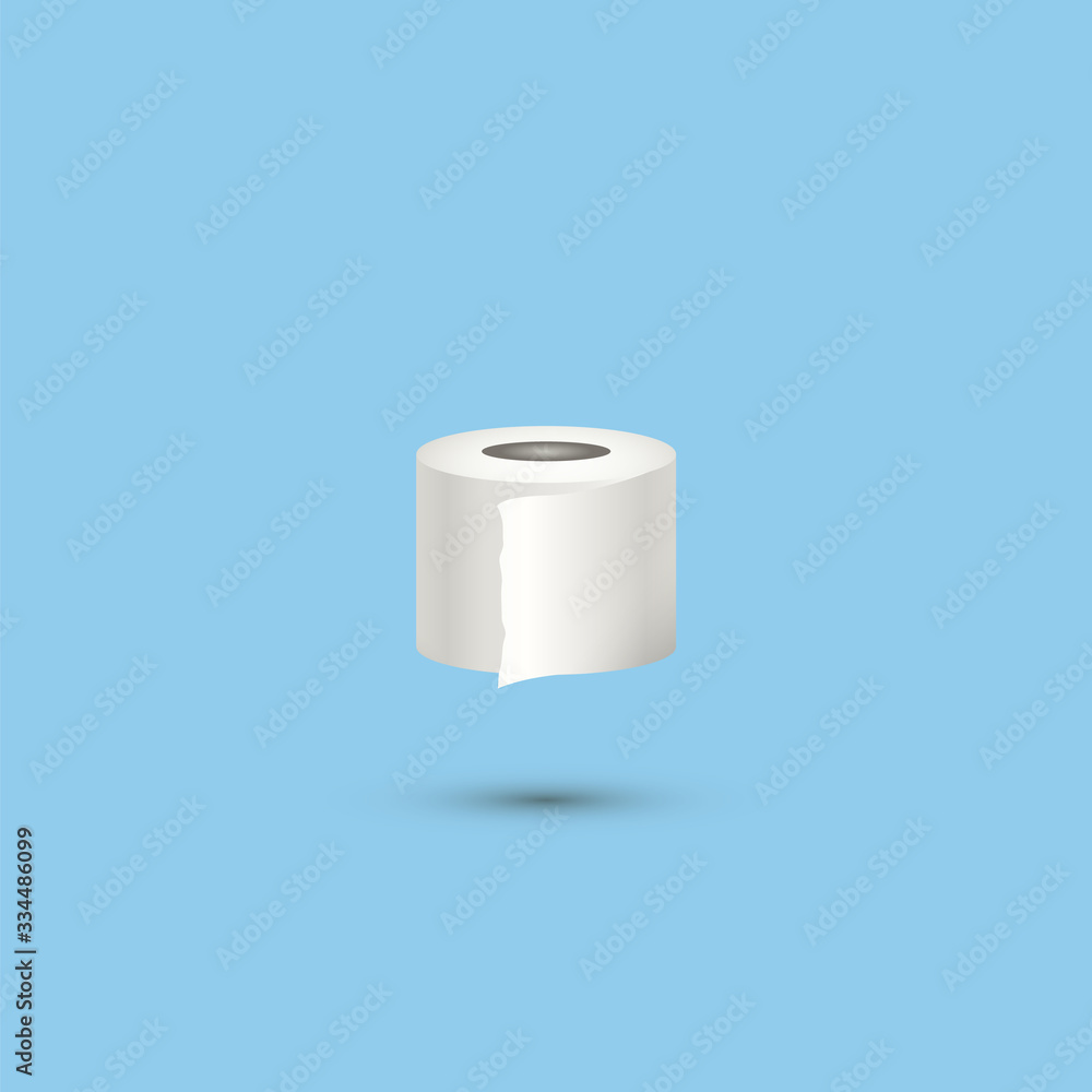 Toilet paper icon. Isolated on white. Vector Toilet paper icon. Isolated on white. Vector