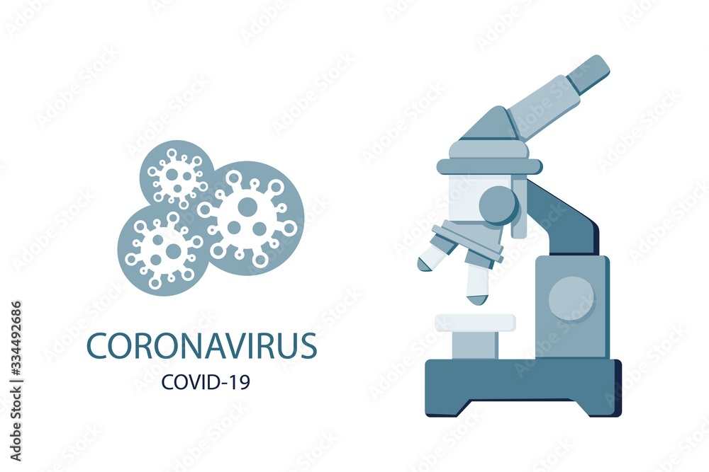 Coronavirus modern flat design for presentation, web or banner Coronavirus modern flat design for presentation, web or banner