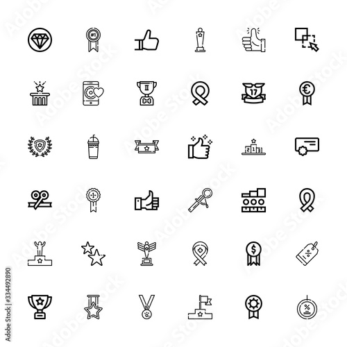 Editable 36 best icons for web and mobile