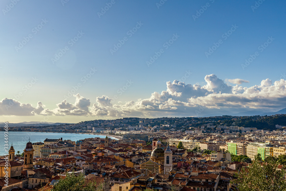 aerial view of nice france