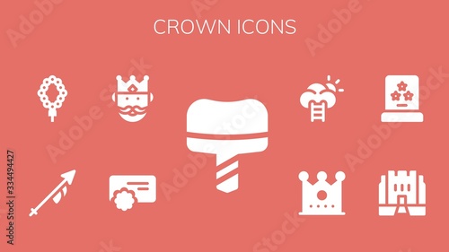 crown icon set