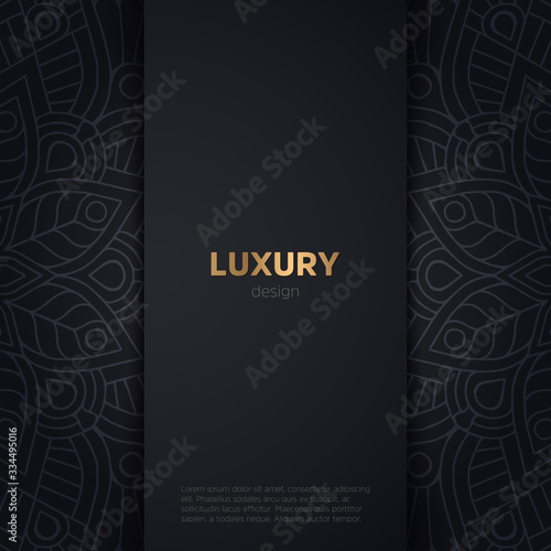 luxury mandala dark design background