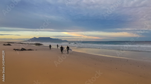 Group of Surfers Cape Town beach