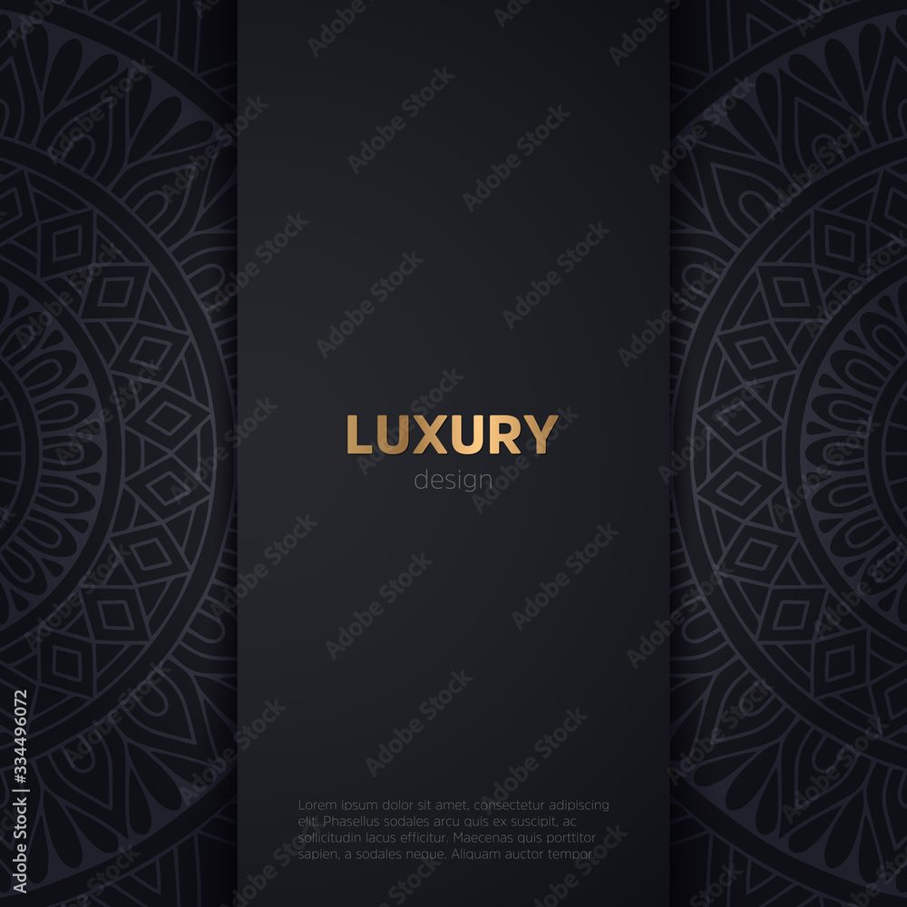 luxury mandala dark design background luxury mandala dark design background
