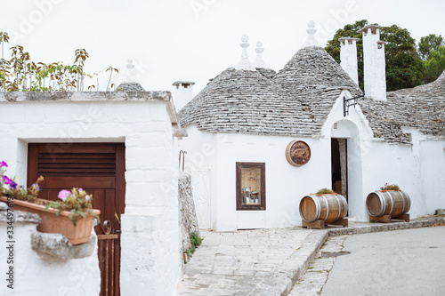 Architecture Village Trulli Alberobello, Puglia, Italy