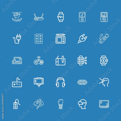 Editable 25 gadget icons for web and mobile