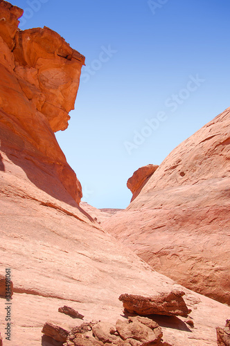 Sandstone formations in Bears Ears wilderness in Southern Utah.
