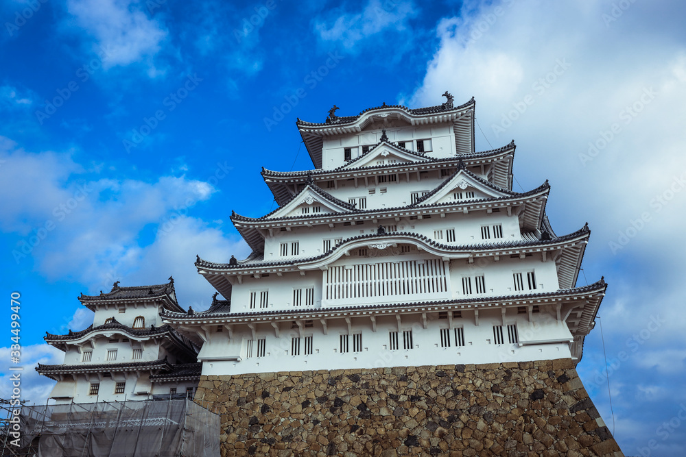 Himeji castle View under Blue Sky, Japan Himeji castle View under Blue Sky, Japan