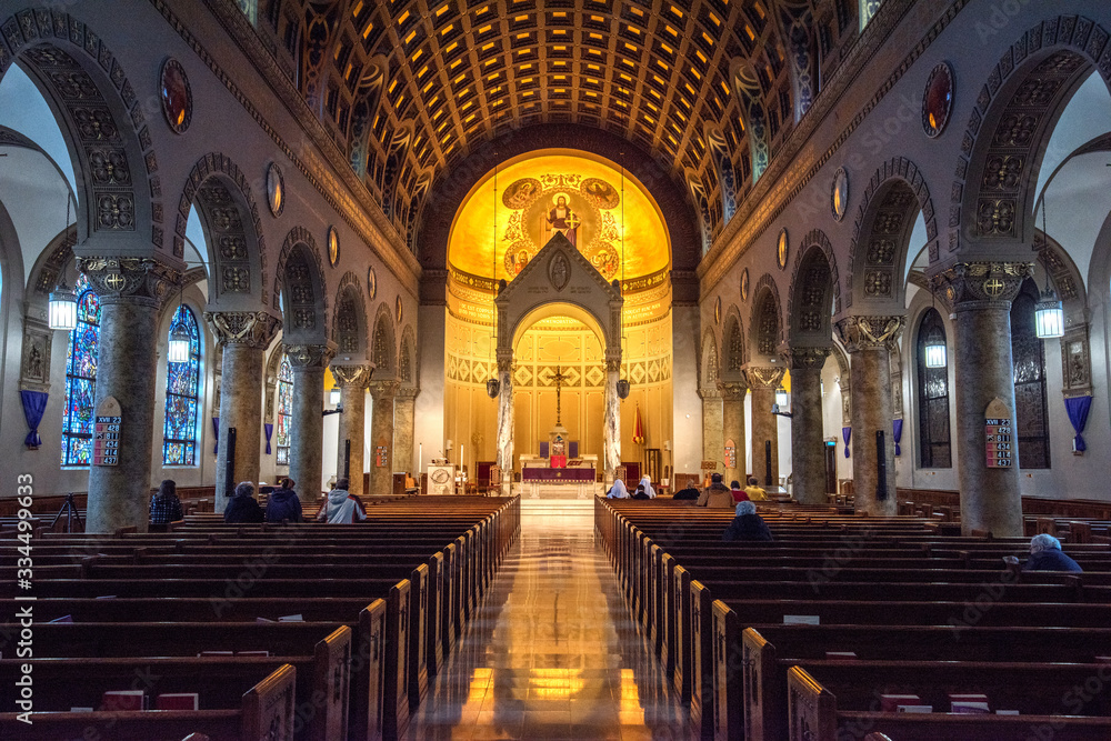Sanctuary At A Catholic Basilica