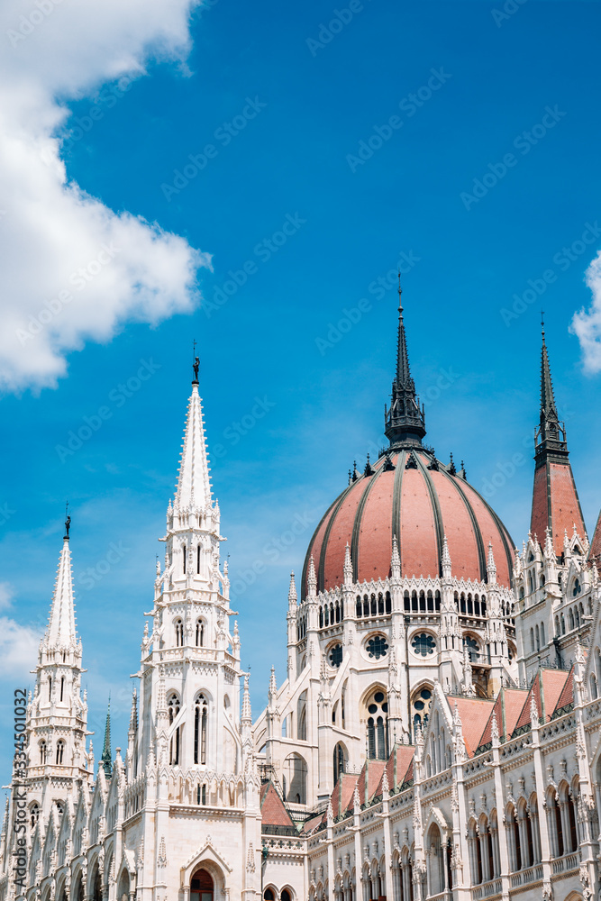 Hungarian Parliament Building in Budapest, Hungary