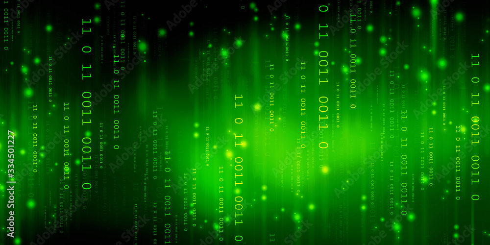 2d illustration abstract digital binary data on computer screen 2d illustration abstract digital binary data on computer screen