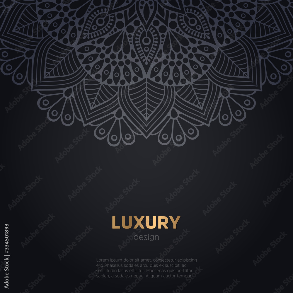 luxury mandala dark design background luxury mandala dark design background