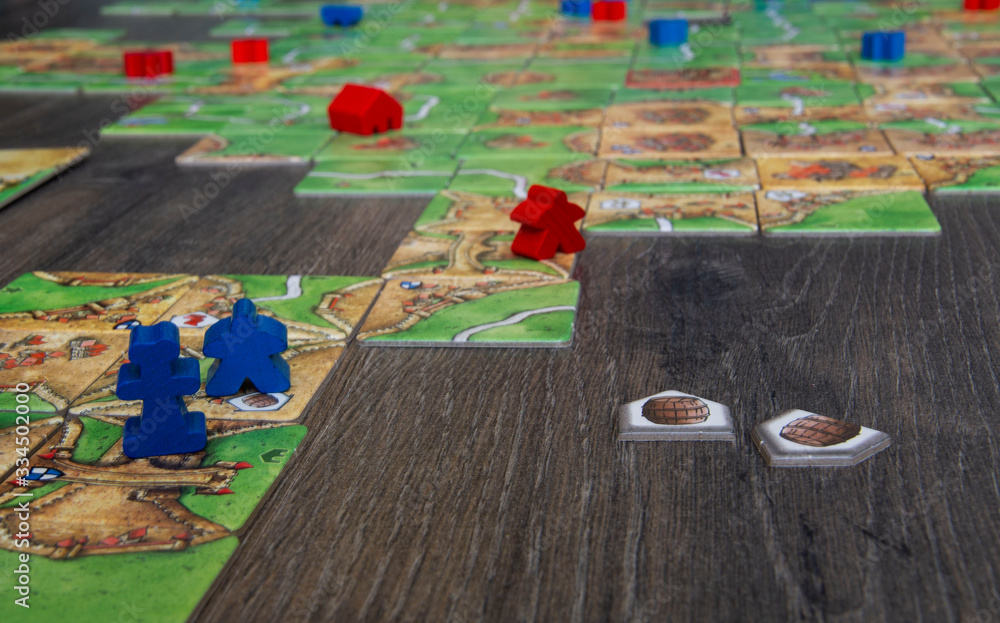 Obraz premium Family Board game Carcassonne