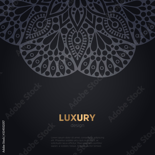 luxury mandala dark design background