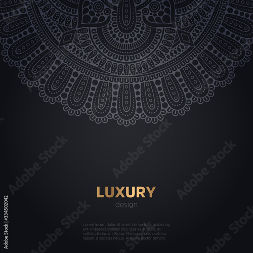 luxury mandala dark design background