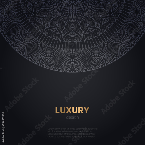 luxury mandala dark design background