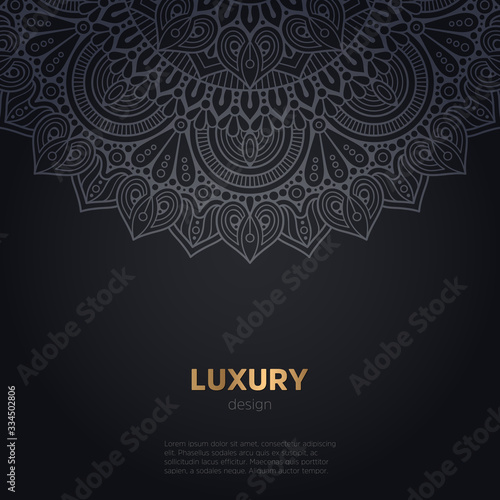 luxury mandala dark design background