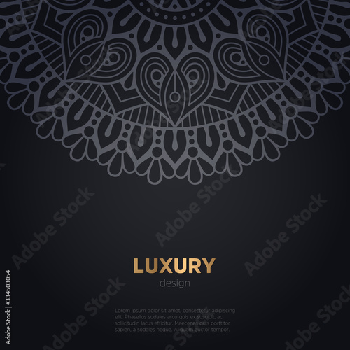 luxury mandala dark design background