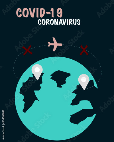 Don't Fly Stay Home Coronavirus 