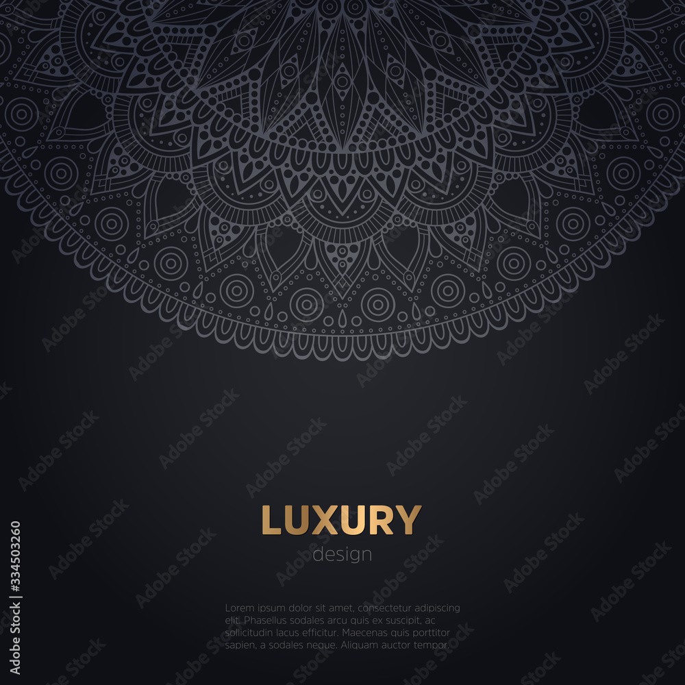luxury mandala dark design background luxury mandala dark design background