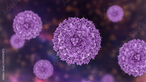 Fototapeta Naklejka Na Ścianę i Meble -  SARS-CoV-2 coronavirus, the virus which causes COVID-19