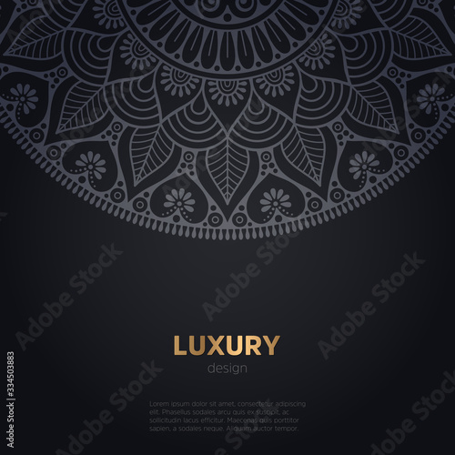 luxury mandala dark design background
