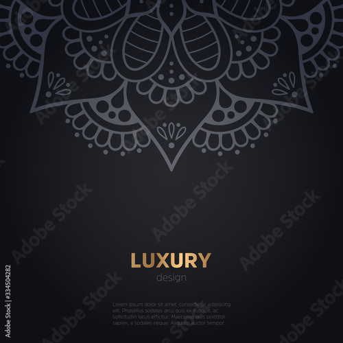 luxury mandala dark design background