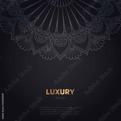 luxury mandala dark design background