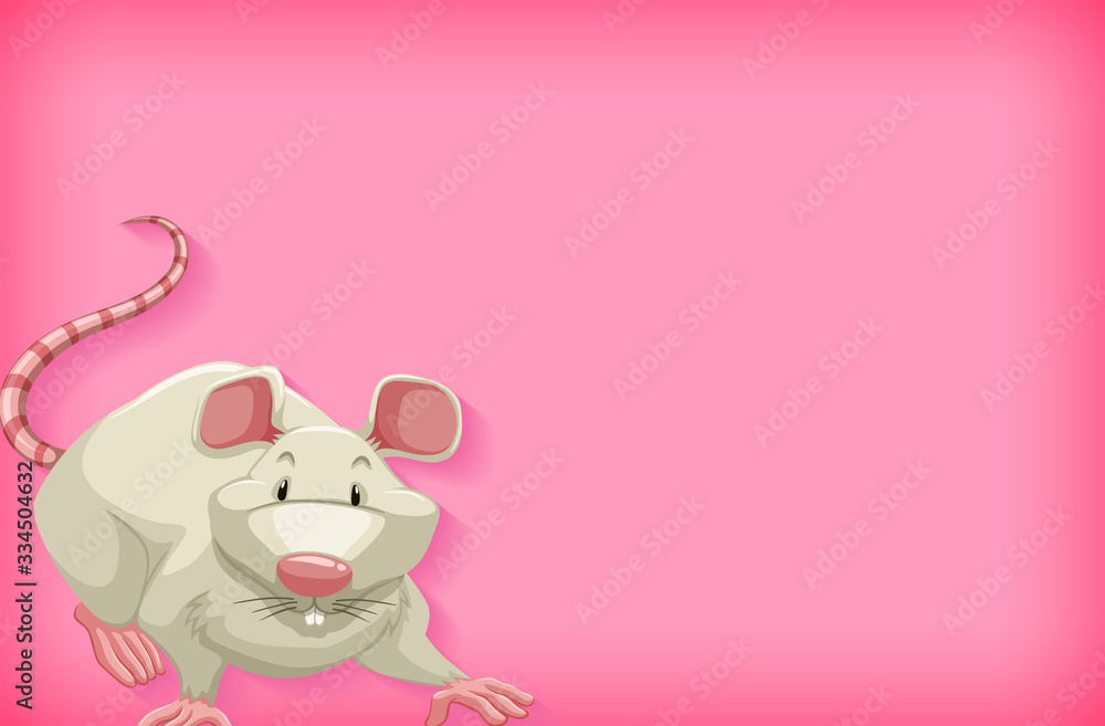 Background template with plain color and white mouse Background template with plain color and white mouse