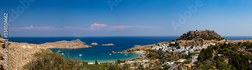 view of an island of greece