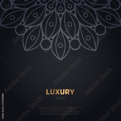 luxury mandala dark design background
