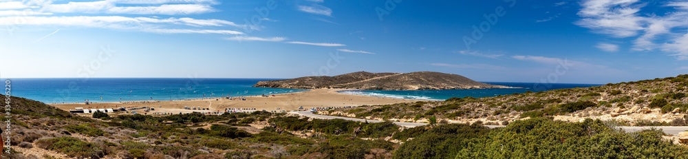 panoramic view of a landscape rhodos island 