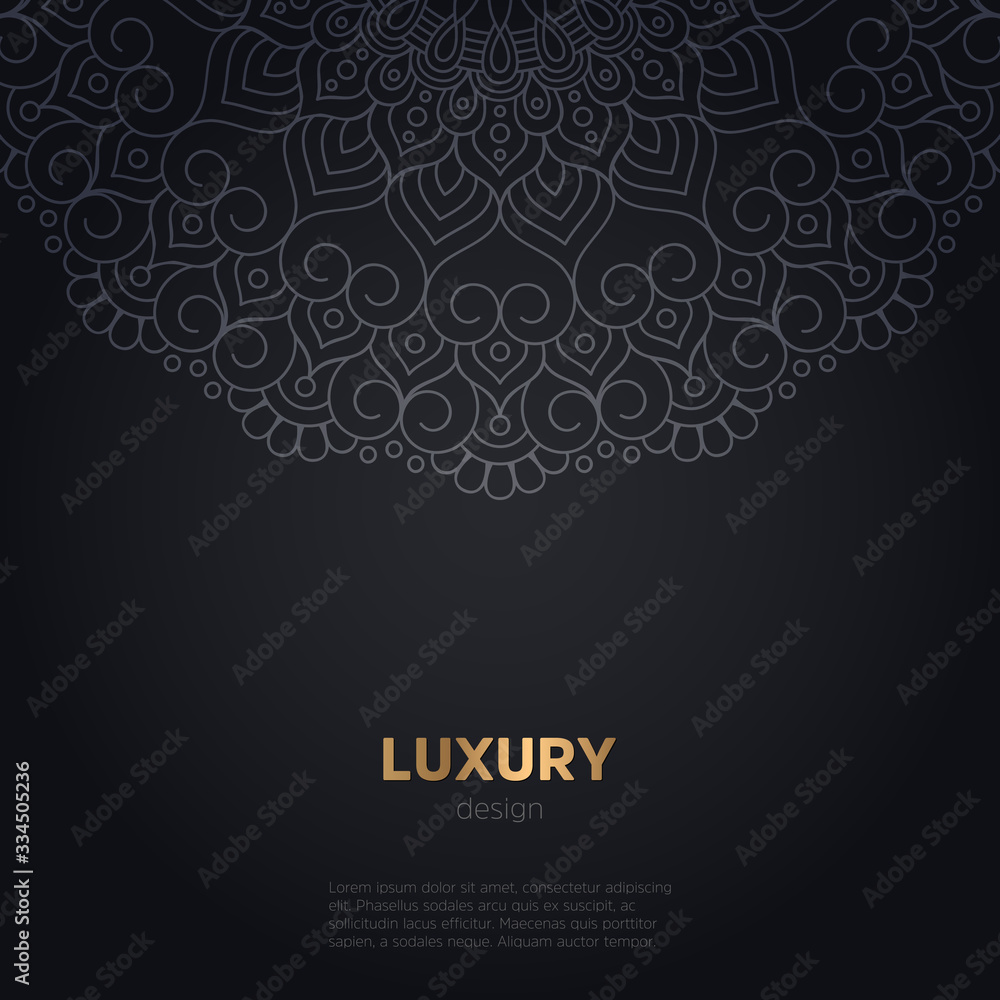 luxury mandala dark design background luxury mandala dark design background