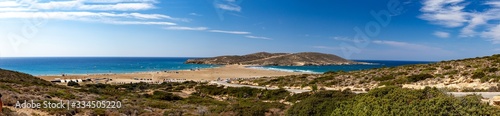 panoramic view of a landscape rhodos island 