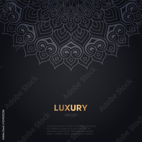 luxury mandala dark design background