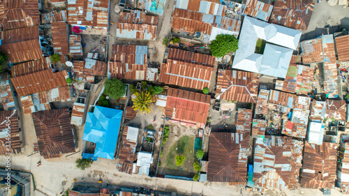 aerial view of the local settlement in Dar es salaam. © STORYTELLER